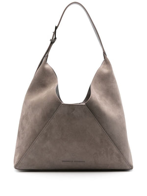 BRUNELLO CUCINELLI BC Duo Mini Suede Leather Hobo Handbag