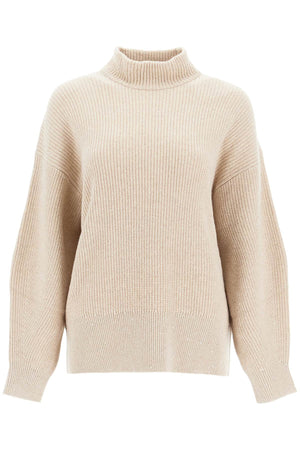 BRUNELLO CUCINELLI Luxe Cashmere-Wool Blend Sweater with Sparkling Sequins