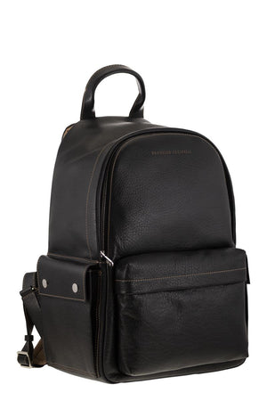 BRUNELLO CUCINELLI Calfskin Backpack with Grain - 32 x 43 x 20 cm