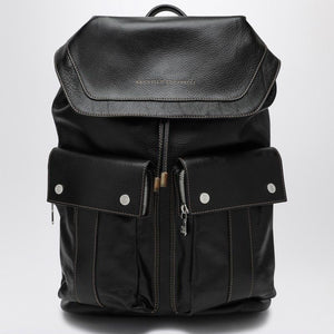 BRUNELLO CUCINELLI Sleek Leather Backpack for Men - FW24 Collection