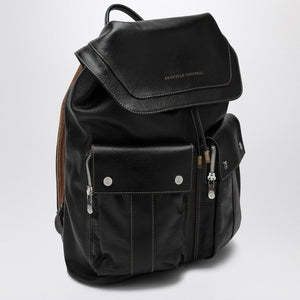 BRUNELLO CUCINELLI Sleek Leather Backpack for Men - FW24 Collection