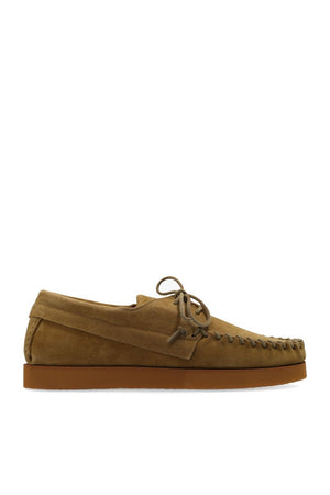 ISABEL MARANT Men's Taupe Leather Loafers for SS23