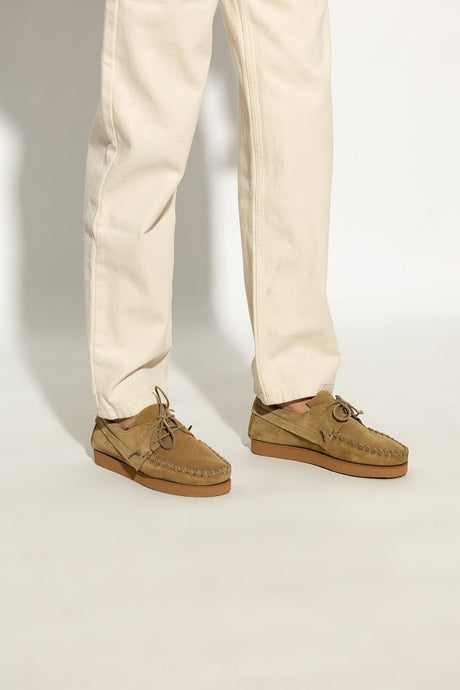 ISABEL MARANT Men's Taupe Leather Loafers for SS23