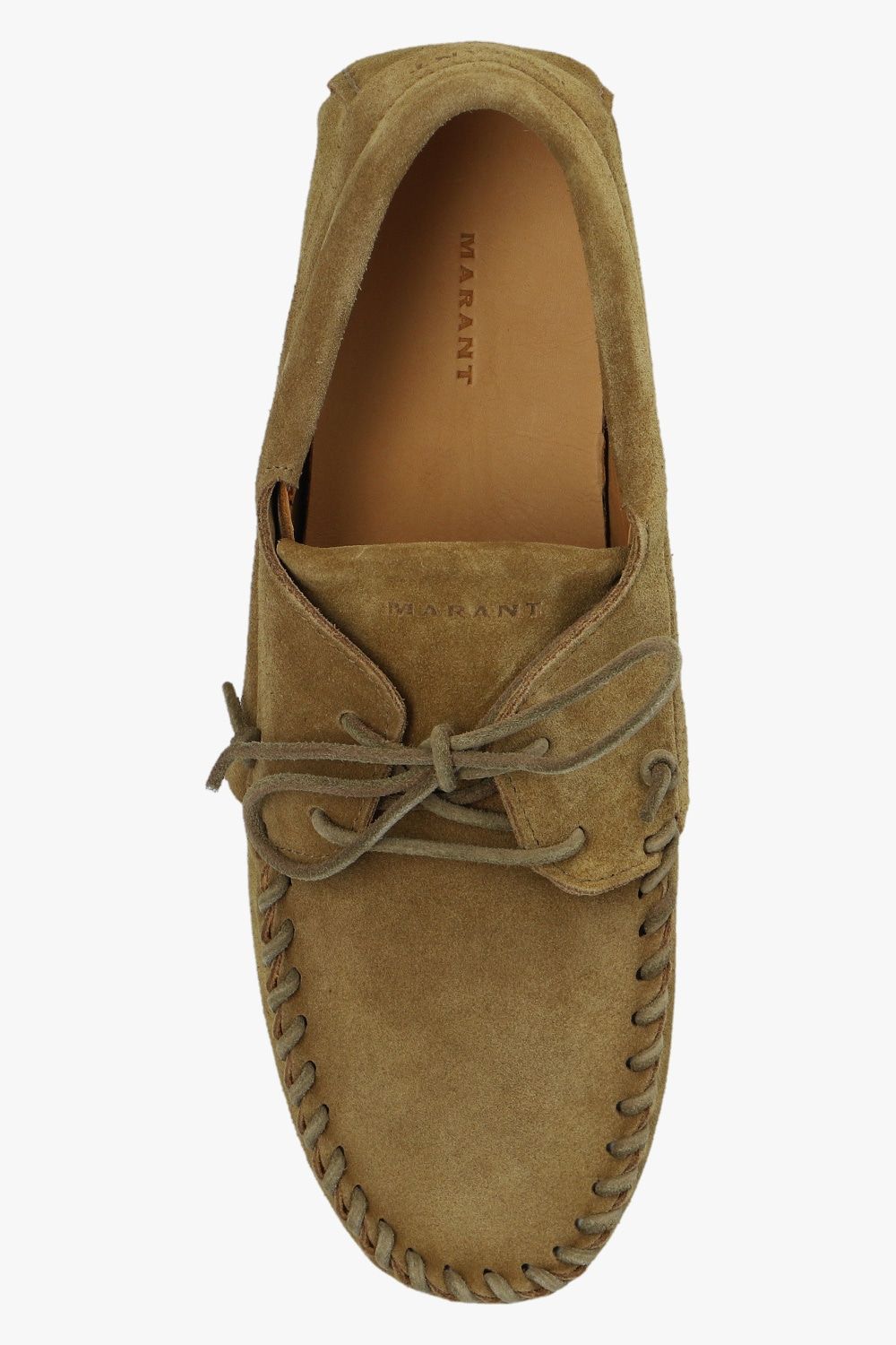 ISABEL MARANT Men's Taupe Leather Loafers for SS23