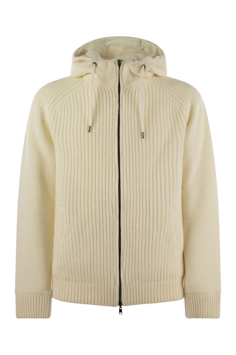 HERNO Luxury Reversible Padded Wool Bomber Jacket