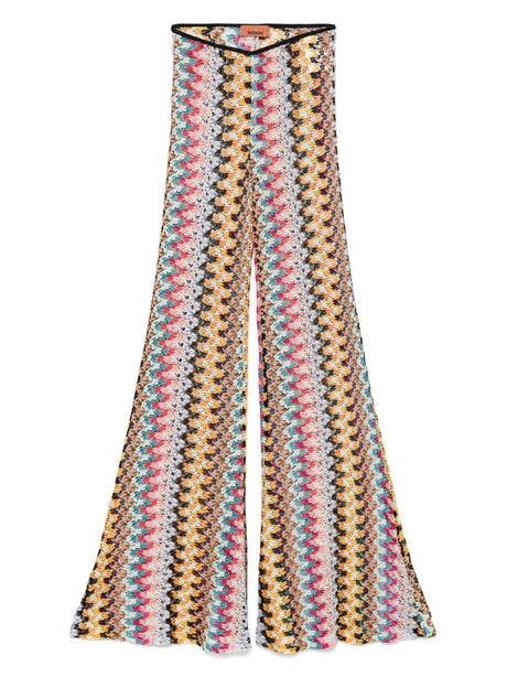 MISSONI Printed Trousers with Elasticated Waist - Women's Fashion