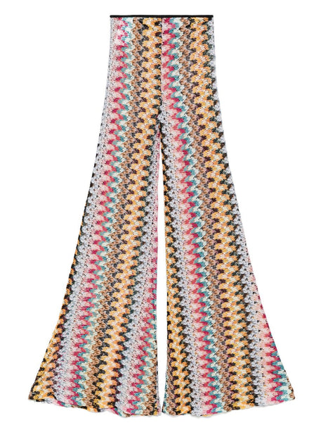 MISSONI Printed Trousers with Elasticated Waist - Women's Fashion