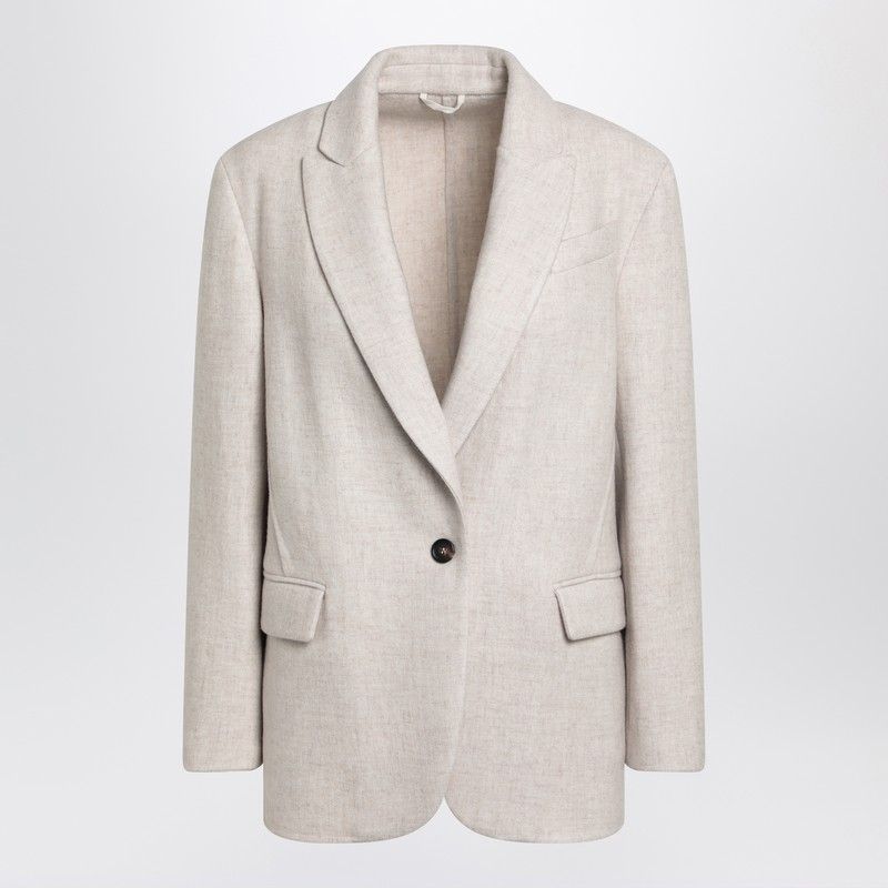 BRUNELLO CUCINELLI Single-Breasted Cashmere Jacket