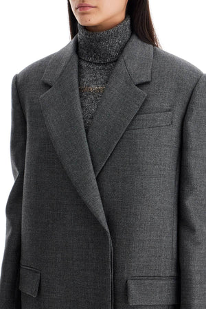 BRUNELLO CUCINELLI Elegant Dark Grey Tailored Wool Jacket