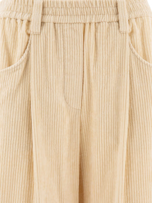 BRUNELLO CUCINELLI Baggy Corduroy High-Rise Trousers