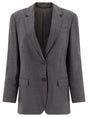 BRUNELLO CUCINELLI Single-Breasted Wool Blend Blazer for Women