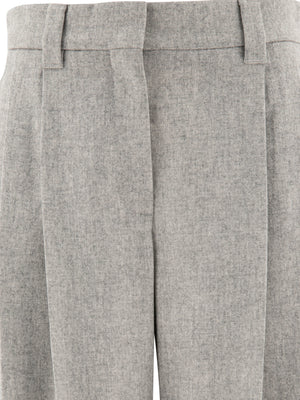 BRUNELLO CUCINELLI High-Rise Regular Fit Wool-Cashmere Pants