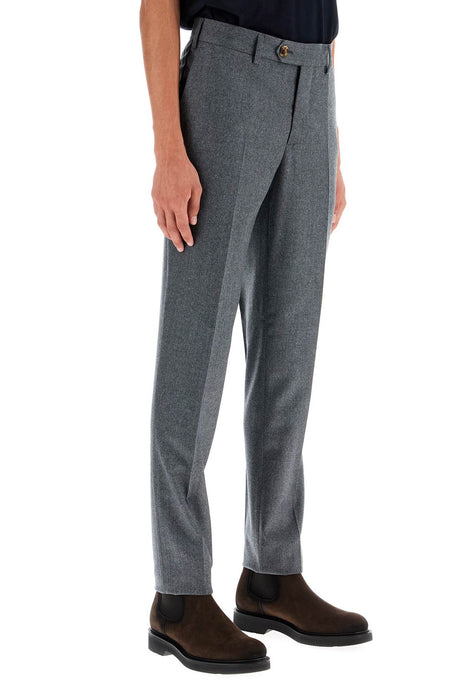 BRUNELLO CUCINELLI Wool Flannel Trousers for Men