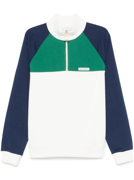 CASABLANCA Colorblock 1/4 Zip Mini Sweatshirt