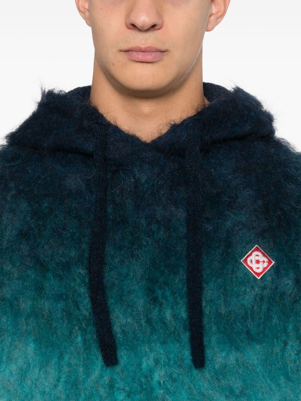 CASABLANCA Gradient Mohair Hoodie for Men - FW24 Collection