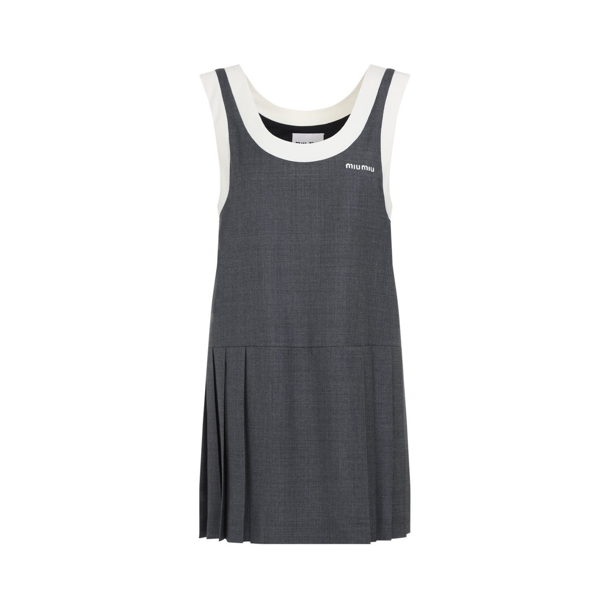 MIU MIU Elegant Wool Dress for Women - SS25 Collection