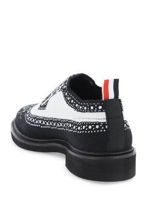 THOM BROWNE Mens Trompe L'oeil Brogue Knit Loafers in Mixed Colors