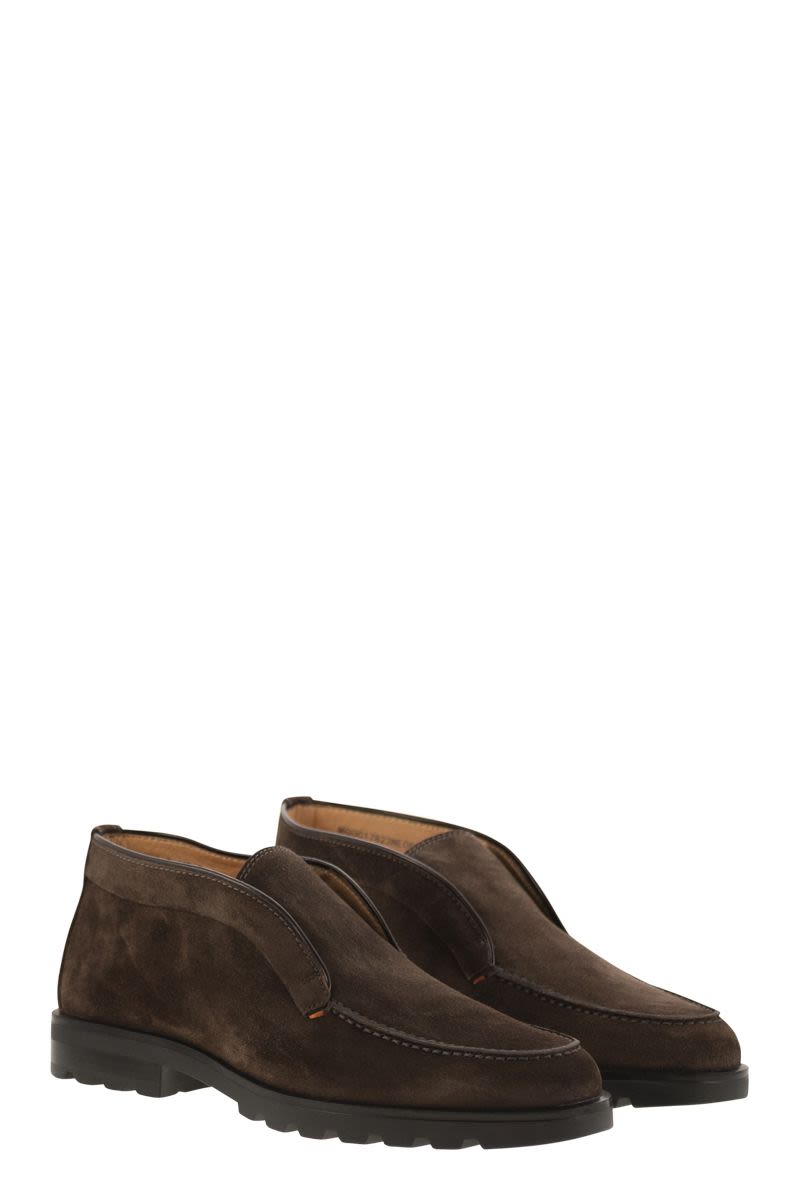 SANTONI Suede Ankle Boot - Timeless Desert Inspired Design