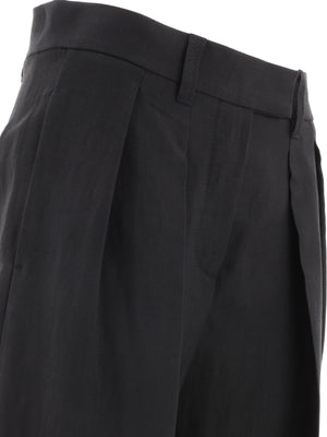 BRUNELLO CUCINELLI 2024 Spring/Summer Black Straight Pants for Women