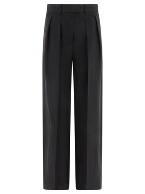 BRUNELLO CUCINELLI 2024 Spring/Summer Black Straight Pants for Women