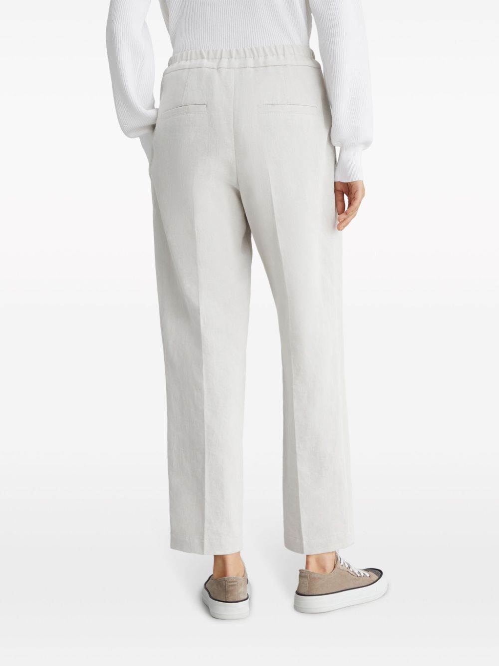 BRUNELLO CUCINELLI Slouchy Cotton-Linen Pants (Size IT 40) - Effortless Chic for SS24