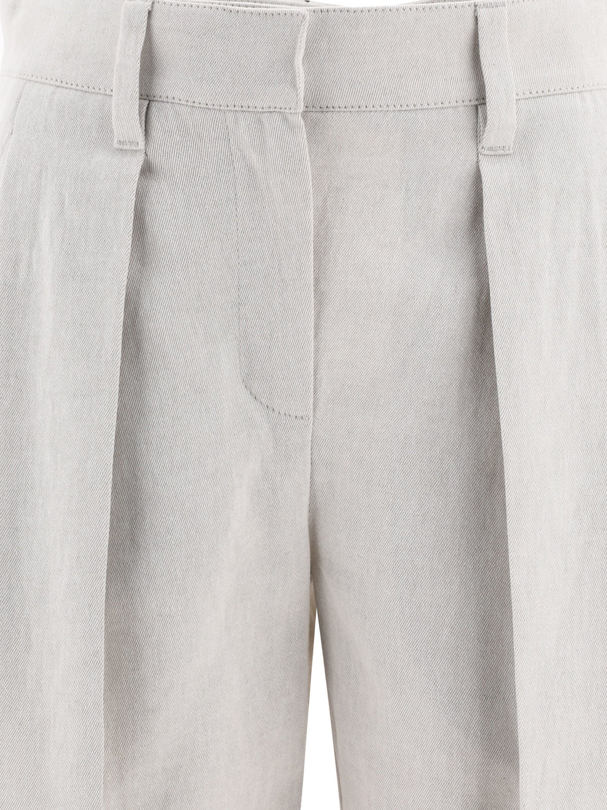 BRUNELLO CUCINELLI 2024 Women's White Straight Pants for an Elevated Look