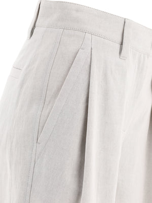 BRUNELLO CUCINELLI 2024 Women's White Straight Pants for an Elevated Look