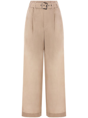 BRUNELLO CUCINELLI Wide-Leg Trousers with Detachable Belt for Women