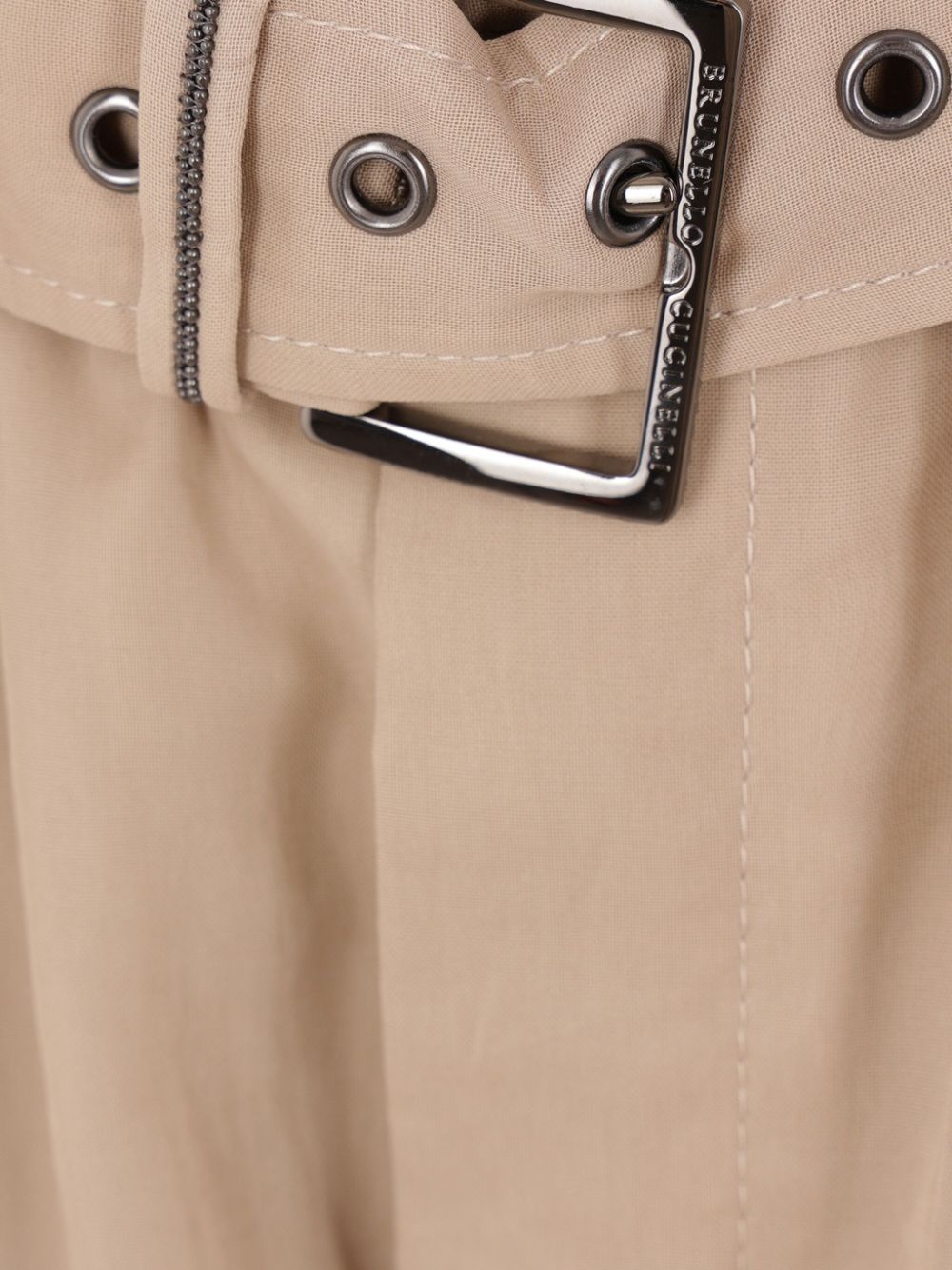 BRUNELLO CUCINELLI Wide-Leg Trousers with Detachable Belt for Women