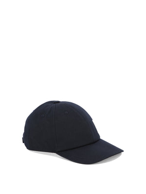 THOM BROWNE Navy Baseball Cap with Logo Patch for Men - FW24 Collection