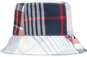 THOM BROWNE Multicolor Check Cotton Hat for Men