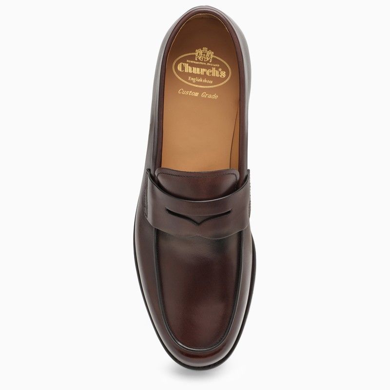 CHURCH'S Men's Brown Leather Moccasins for SS24