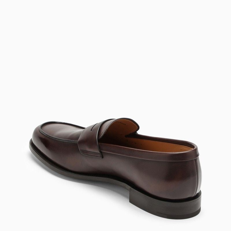 CHURCH'S Men's Brown Leather Moccasins for SS24