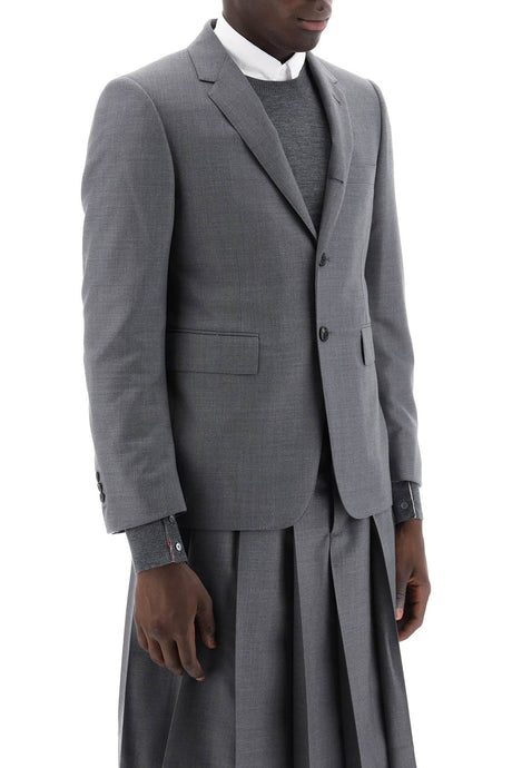 THOM BROWNE Sleek Grey Wool Jacket for Men