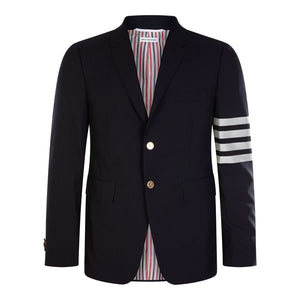 THOM BROWNE Blue Wool Blazer for Men - FW23 Collection