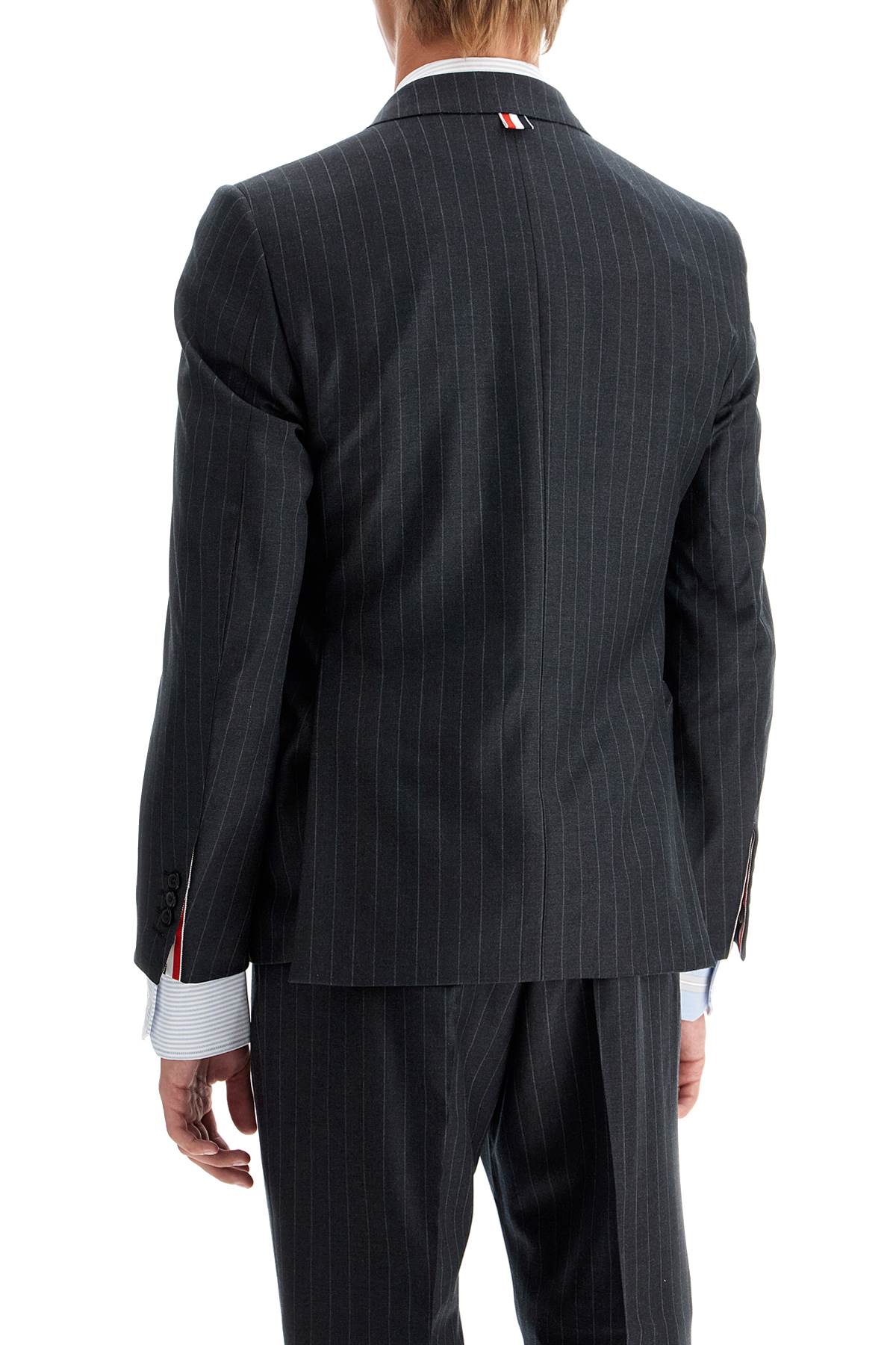 THOM BROWNE Elegant Pinstripe Wool Jacket - Size 2