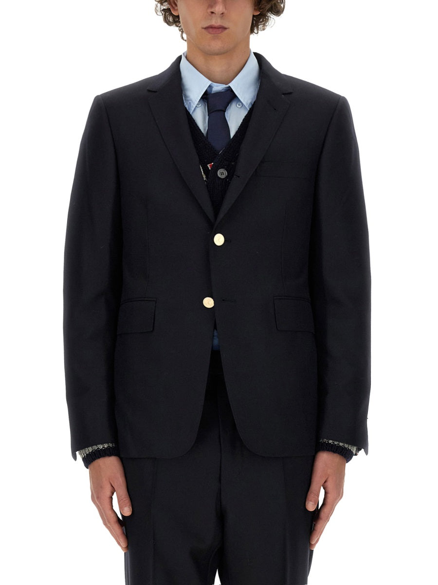 THOM BROWNE Classic Regular Fit Wool Jacket - Size 3