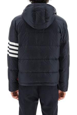 THOM BROWNE Luxury Detachable Hood Bomber Jacket