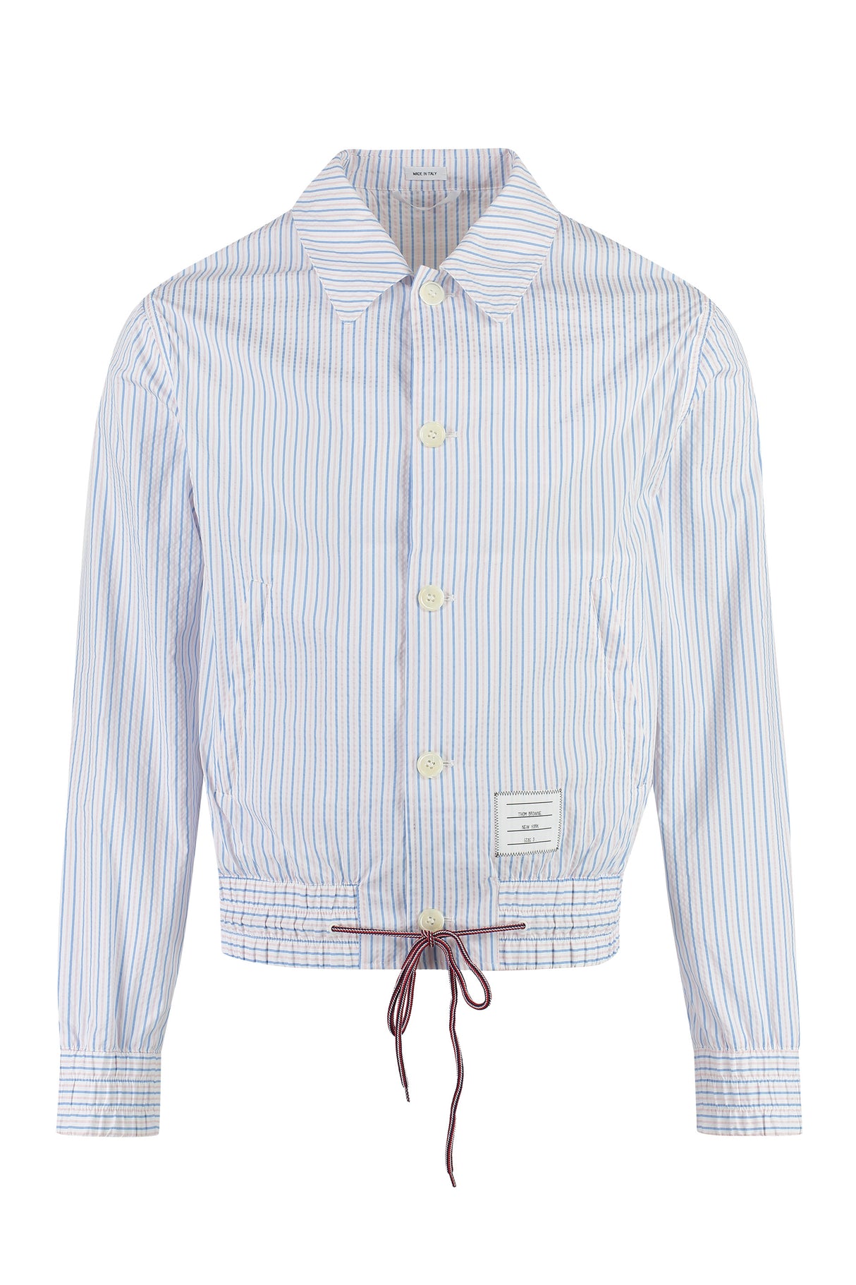 THOM BROWNE Men's Striped Techno Fabric Jacket for SS23