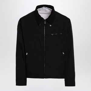 THOM BROWNE Elegant Black Tricolour Detailed Jacket