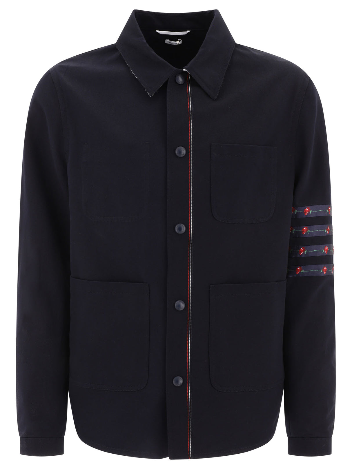 THOM BROWNE Classic Blue Jacket for Men - 24FW Collection