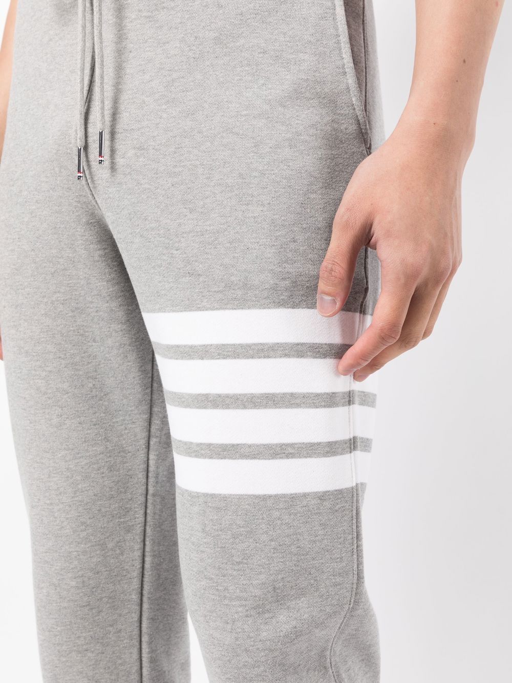 THOM BROWNE Men's 4-Bar Stripe Track Pants in Grey for SS24