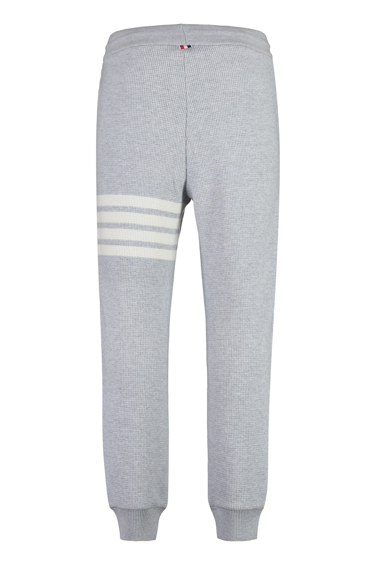 THOM BROWNE Men's Tricolor Knit Track Pants with Elastic Cuffs