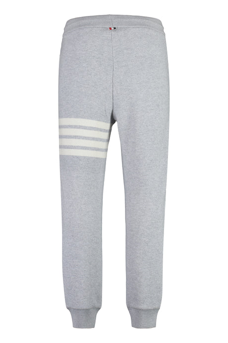 THOM BROWNE Men's Tricolor Knit Track Pants with Elastic Cuffs