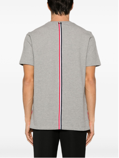 THOM BROWNE Classic RWB Cotton T-Shirt for Men