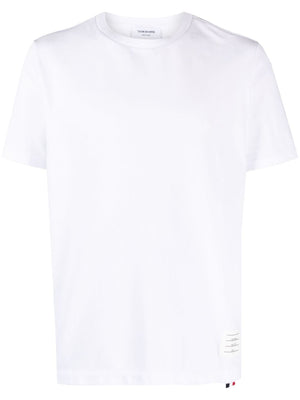 THOM BROWNE Classic RWB Cotton T-Shirt for Men