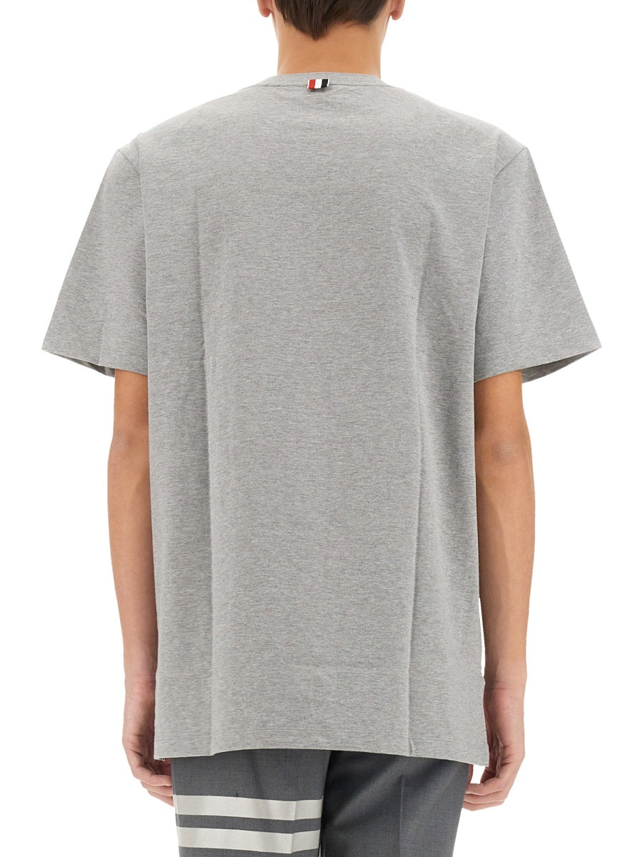 THOM BROWNE Classic Cotton T-Shirt - Size 3