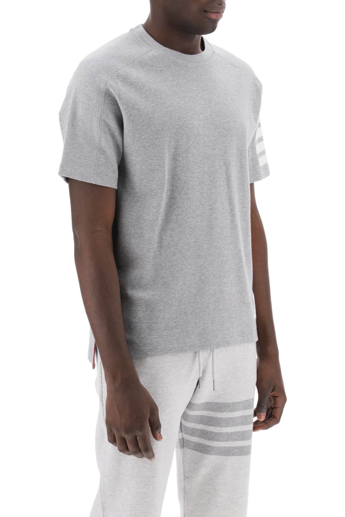 THOM BROWNE Classic Cotton Crew T-Shirt for Men - SS24 Collection