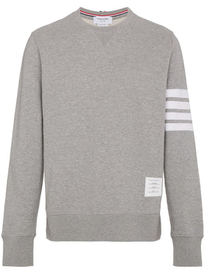 THOM BROWNE Men's Relaxed Fit 4-Bar Cotton Crewneck Sweatshirt