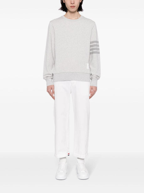 Áo Sweat Crew Neck LTGREY Nam THOM BROWNE cho SS24